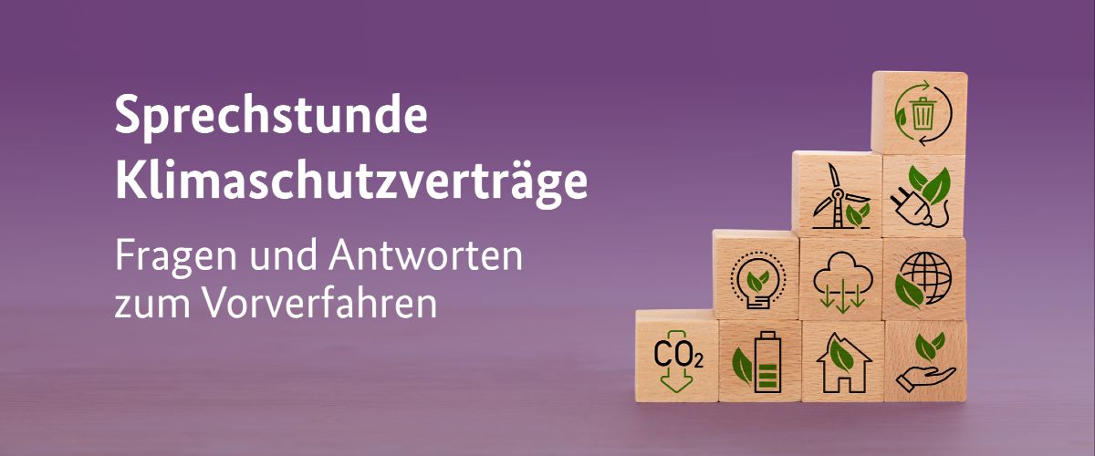 Das Bild zeigt zehn Holzwürfel, auf denen Illustrationen zur Energiewende zu sehen sind.  